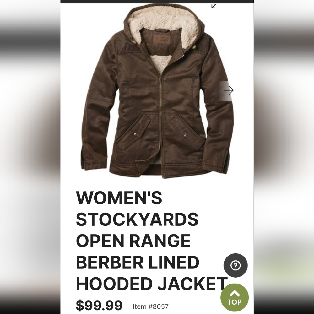 Brown women's Bomber style jacket